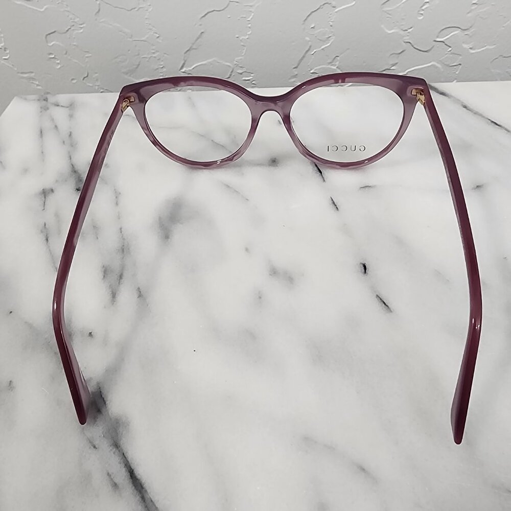 NWOT GUCCI Womens Pink Purple Pearl Eyeglass Frames GG00930 No Case - Picture 6 of 10
